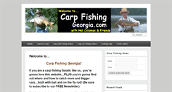 Desktop Screenshot of carpfishinggeorgia.com