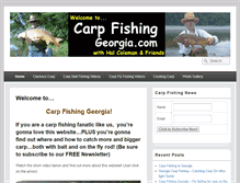 Tablet Screenshot of carpfishinggeorgia.com